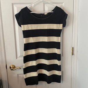 J. Crew Charcoal and White Cotton Dress Size XS